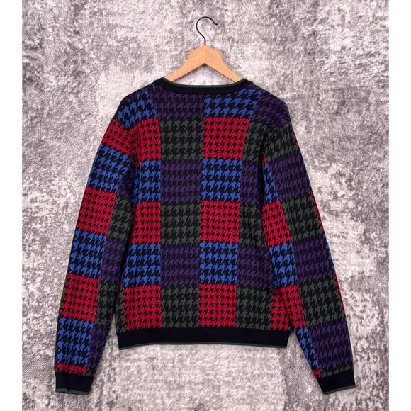 Teddy Fresh Sweater 2XL Womens Houndstooth Knit Long Sleeve Cardigan - Picture 3 of 8